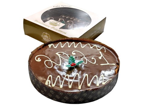 Παραδοσιακή Βασιλόπιτα κέικ - Με επικάλυψη σοκολάτας και χρυσό φλουρί